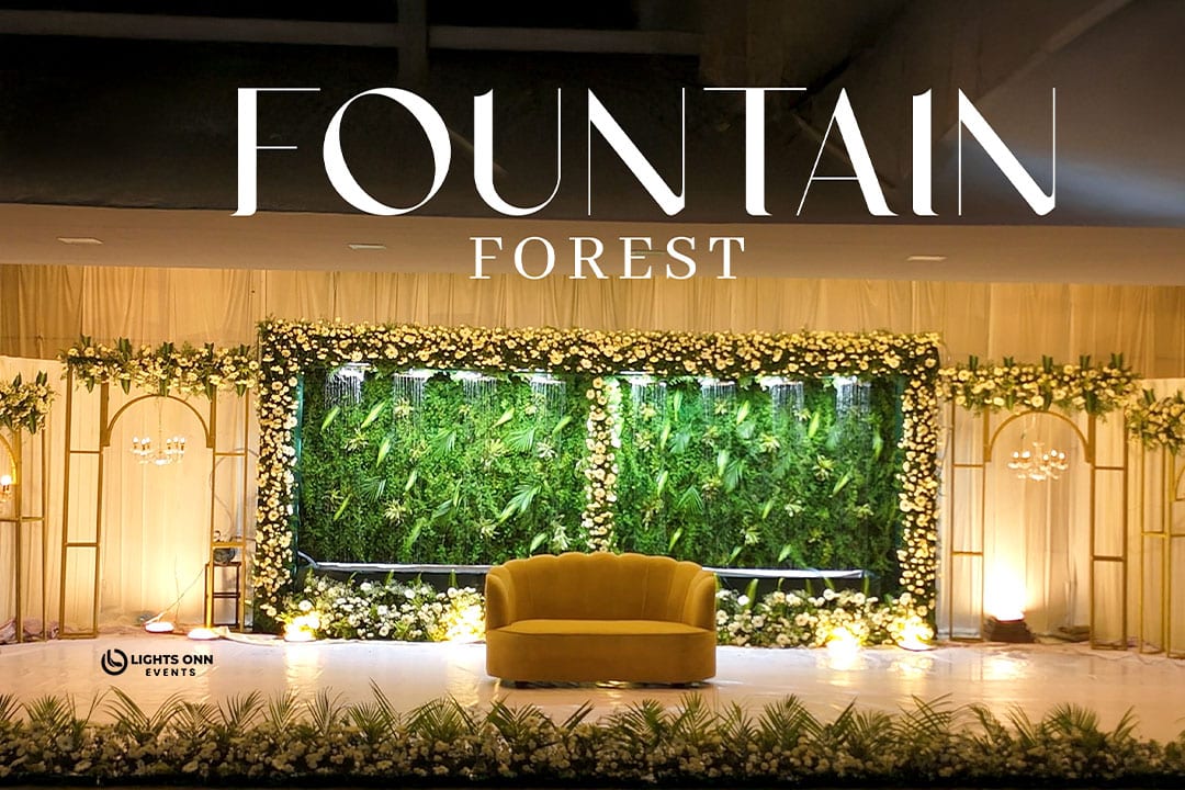 Fountain Forest Wedding Decoration