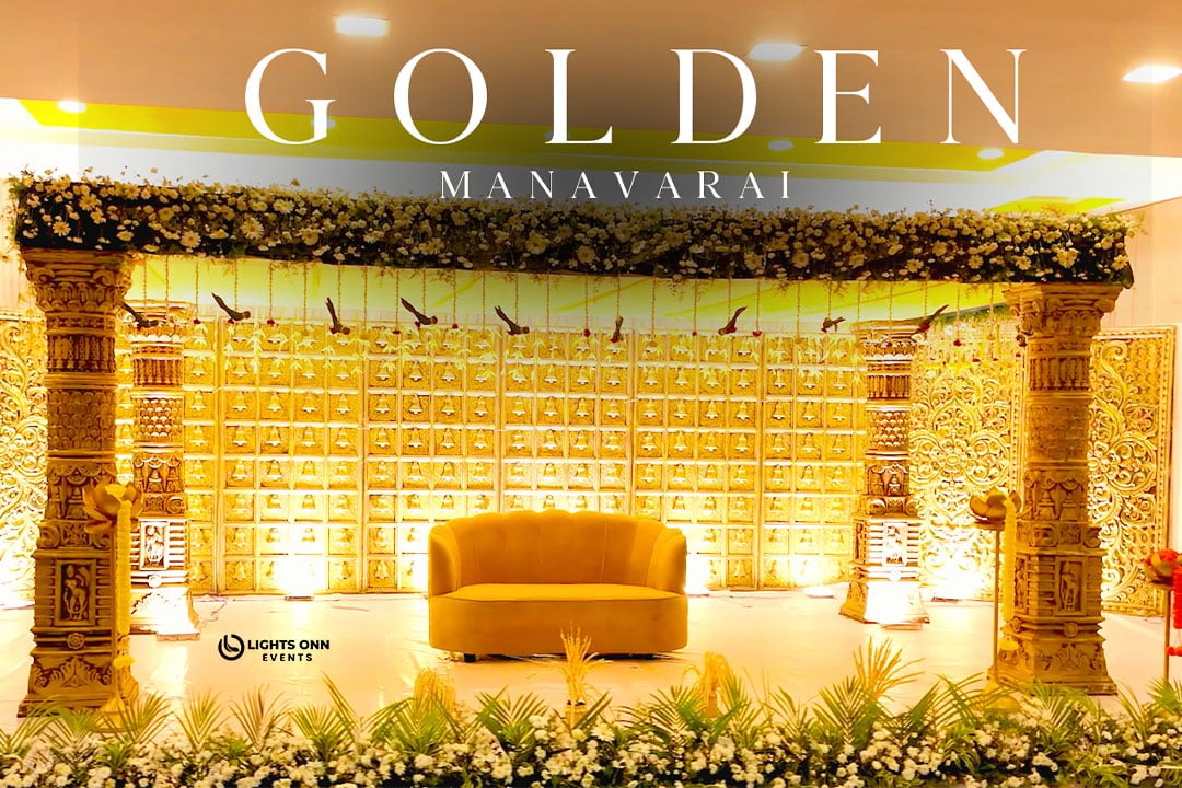 Golden Manavarai Wedding Decoration
